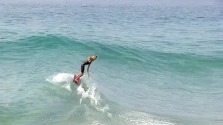 Skimming into small PERFECT waves w/ Skimboard & Bodyboard - Blair Conklin & Friends