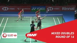 R16 | XD | CHRISTIANSEN/BØJE (DEN) vs. WATANABE/HIGASHINO (JPN) [3] | BWF 2019