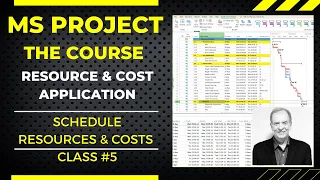 MS PROJECT THE COURSE, VIDEO NO. 5 HOW TO APPLY RESOURCES AND COSTS TO YOUR SCHEDULE IN MS PROJECT