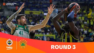 Fenerbahce-Panathinaikos | Round 3 Highlights | 2023-24 Turkish Airlines EuroLeague