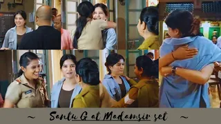 Santu G on set of MS 🥺 | At last moment || KS is shocked | @videodiary7729 | #madamsir #santosh