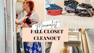 🍁FALL CLOSET CLEAN OUT! | 2021 | Decluttering My Closet For Fall! | Minimalist Wardrobe Declutter