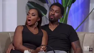 Hazel E and Devon Waller spotted in TAE DESIGNZ on #WEtv’s Marriage Bootcamp Hip Hop Edition