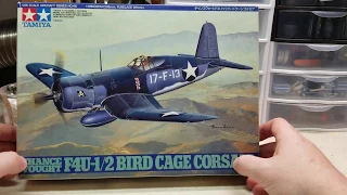 Part 1 Tamiya 1/48 Chance Vought F4U-1/2 Bird Cage Corsair with Extras