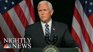 Vice President Mike Pence Unveils Plan To Create U.S. Space Force | NBC Nightly News