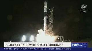 Spacex Falcon 9 Rocket launched today with S.W.O.T onboard