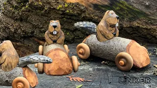 Beaver's Need Cars Too (Woodworking/Carving)