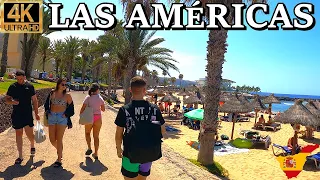 TENERIFE - PLAYA LAS AMÉRICAS | See the Actual Appearance in Different Places 🌡️ 4K Walk ● Aug 2023