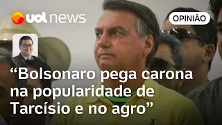 Bolsonaro fracassa em tour pelo país e pega carona na popularidade de Tarcísio e do agro, diz Tales