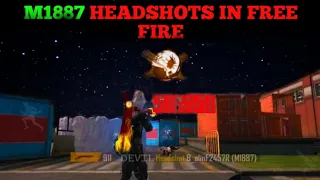 FREE FIRE TRAINING HIGHLIGHTS|| MONTAGE VIDEO|| M1887 HEADSHOTS||#Devilmahashay #Mahashaydevil