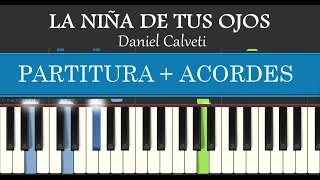 LA NIÑA DE TUS OJOS (Piano Tutorial) Cover Cristiano Synthesia + Partitura Gratis [Daniel Calveti]