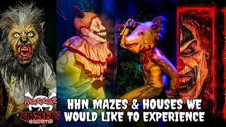 HHN Mazes & Houses we Want to Experience at Orlando & Hollywood | Horror Nights Unscripted