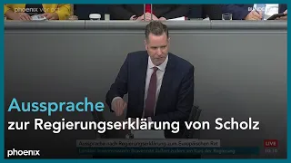 Christian Dürr zur Regierungserklärung von Olaf Scholz zum Europäischen Rat am 20.10.22