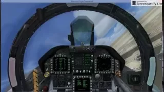 [FSX] SPET - Flight Training - F18 Hornet NASA 3/3 Approach, touch & go and landing