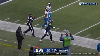 Rookie Swain amazing toe tap catch on the sideline