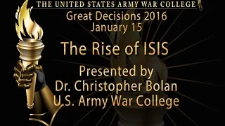 The Rise of ISIS, with Dr. Christopher Bolan