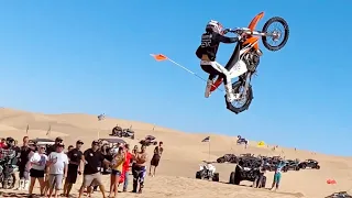 HUGE DIRT BIKE CRASH!! (GLAMIS SAND DUNES)