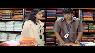 Puneeth Rajkumar Working in Saree Shop With Meera Jasmine  | Ramya | Arasu Kannada Movie Best Scene