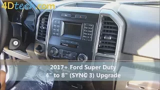 4" to 8" Factory SYNC 3 Upgrade Conversion | 2017 - 2019 Ford Super Duty