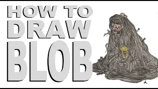 How to draw The Blob (FNaF: Security Breach)