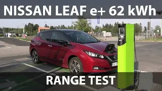 Nissan Leaf 62 kWh range test