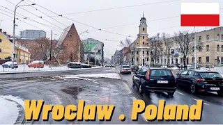 ❄️ Driving in Wroclaw Poland ❄️