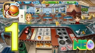 Cooking Fever: Gameplay Walkthrough Part 1 - Fast Food Court Level 1-5 (iOS, Android)