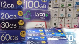 تعبئة خط لايكا موبايل خط اورتل في المانيا / Lyca /ortel عروض الخطوط