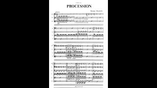 Marjan Mozetich – Procession (clar, bassoon, horn, vln, vla, cello & double bass)