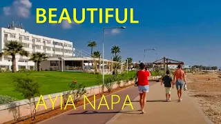 Ayia Napa Cyprus 2024 🇨🇾 City and Beach Walking Tour [4K UHD]