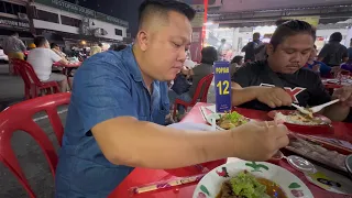 Selepas Mendarat Di Johor Terus Ke Street Food Buka Sampai Larut Malam // Makanan Panas-Panas…//