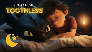 Good Night Baby Toothless - How To Train Your Dragon 🐲 Best Sleep Music for Babies 🌙✨