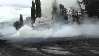 Worlds Best Burnout - Kranky starts fire at Kandos