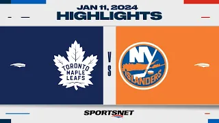 NHL Highlights | Maple Leafs vs. Islanders - January 11, 2024