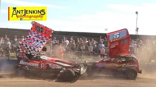 BriSCA F1 Stockcars European - 5 Charlie Sworder #WallopStraightIn 197 Ryan Harrison - Northampton