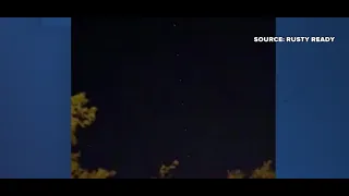 Mysterious lights in sky over Las Vegas