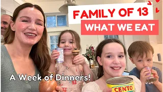 Family of 13 ❤️ What we eat in a week! Healthy, Budget Friendly Dinners 😊