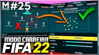 INSTRUÇÕES TÁTICAS PRA TIME PEQUENO! | Modo Carreira FIFA 22 #25