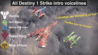 All Destiny 1 Strike loading screen Dialogue (2014-2017)