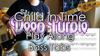 Deep Purple - Child in Time // Bass Cover Tab and Notation