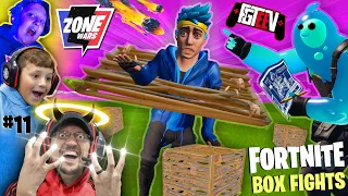 FORTNITE BOX FIGHTS & ZONE WARS w/ FGTeeV Boys Battle (Chase & Duddz vs MIKE)