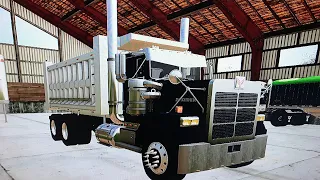 Hualing in the custom dump truck (American Life Farming) Farming Simulator 19