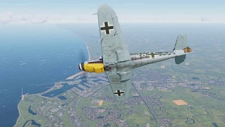 DCS Channel map (Ла-Манш) | Bf 109 K-4 "Kurfurst" Vs P-47D "Thunderbolt" | Flight over Dunkirk