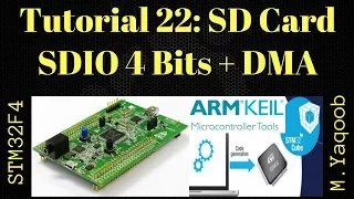 STM32F4 Discovery board - Keil 5 IDE with CubeMX: Tutorial 22 SD Card SDIO 4 Bits + DMA