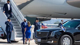 C32A Aircraft  United States President Joe Biden takeoff di Osan Air Base and Yokota Air Base