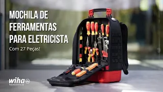 Tecofix | Wiha | Mochila de Ferramentas para Eletricista (27 Peças)