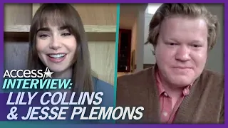 Lily Collins & Jesse Plemons Reveal Why Working w/ Their Spouses Is 'Easier Than Expected'