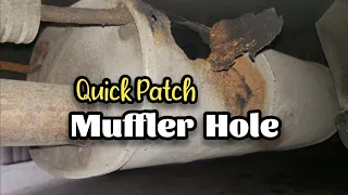 PATCHING A MUFFLER HOLE • Exhaust Muffler Repair Kit on '08 Chevy Impala SS 5.3L • Tough Duck Jacket