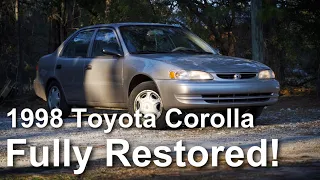 1998 TOYOTA COROLLA RESTORATION, how to restore an old car, old Toyota restoration process, Final