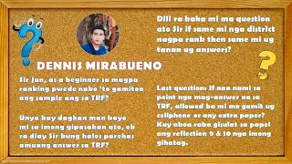 PWEDE BANG GAMITING ISAGOT ANG SAMPLE ANSWERS SA TRF II ALLOWED BA MAGDALA NG CP AT EXTRA PAPERS